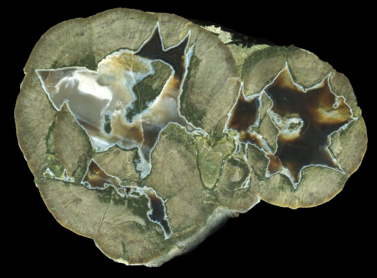 Classic Green Double Black Dome Thunderegg