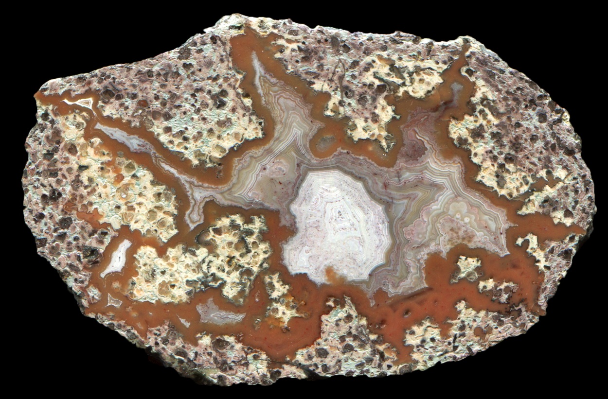 Exceptional Small Sailauf: Rehberg thunderegg with Intricate Banded Agate