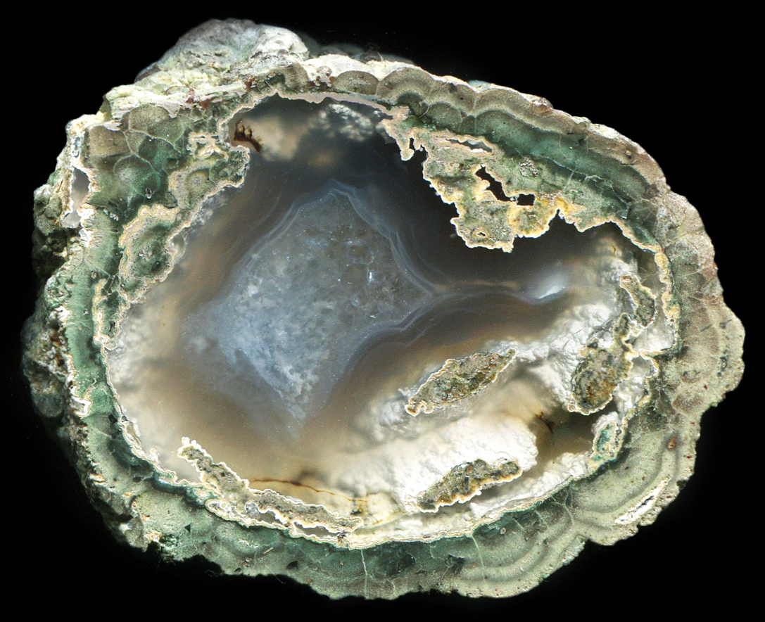 Tiny Killer Green with Complex Agate Pool