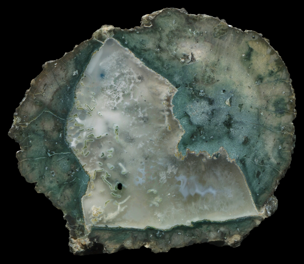 Complex Killer Green Thunderegg with Tubes