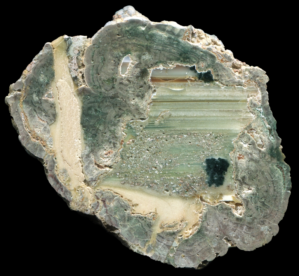 Killer Green Thunderegg with Strong Orange Mineralisation