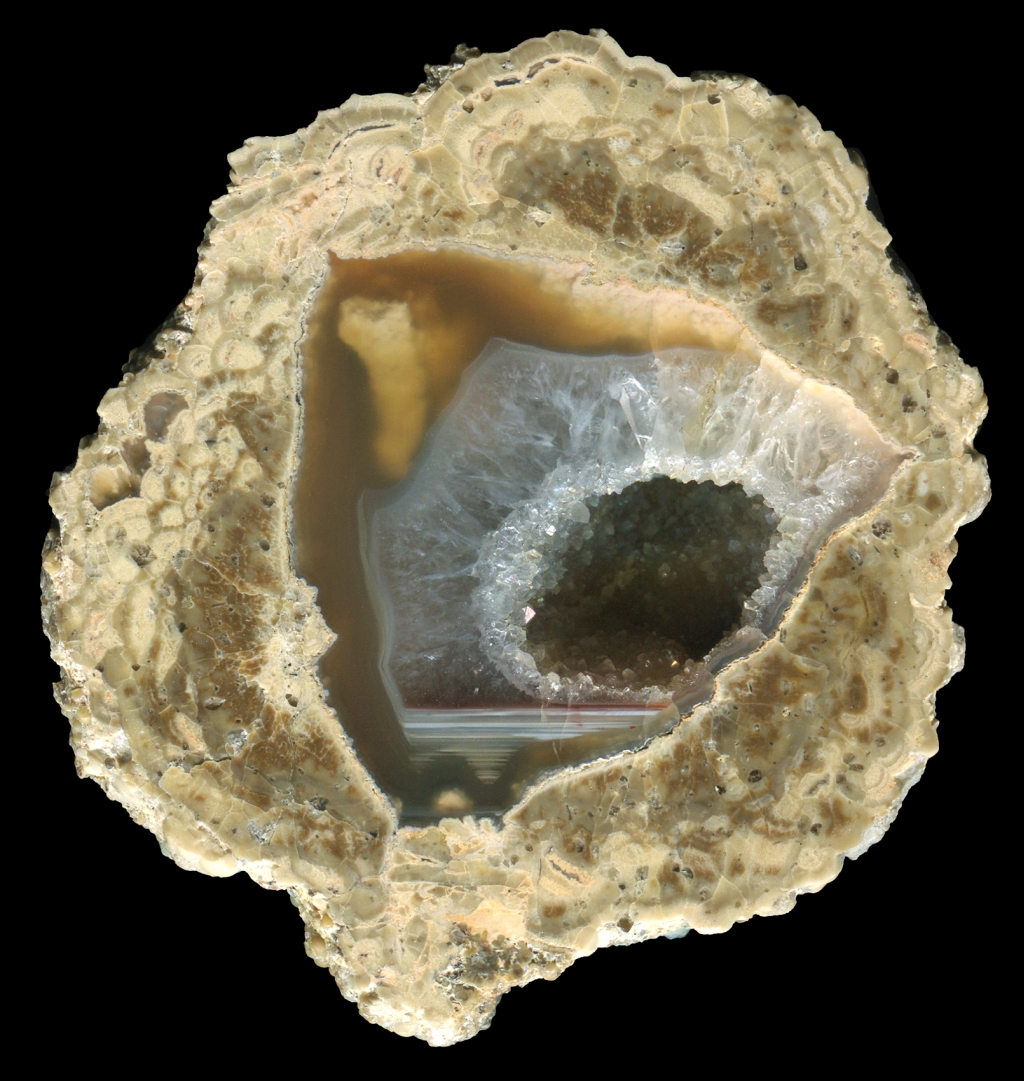 Elegant T&T Thunderegg Geode with a Red Layer