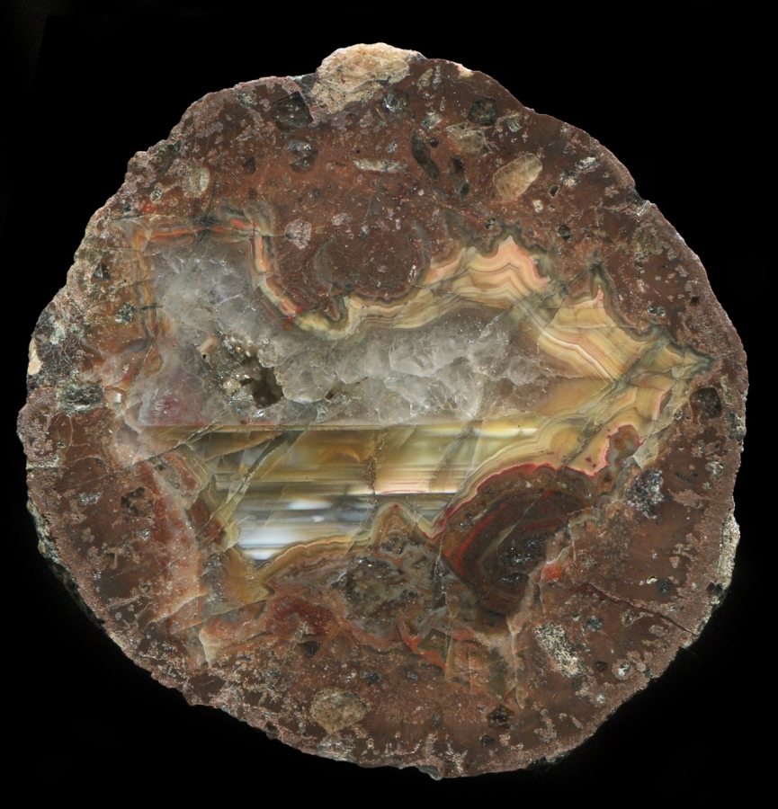 Köpfchen Thunderegg with Leveling Lines and Pseudomorphs