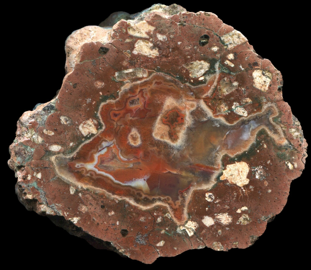 Unusual Solid Agate Mönchstal Thunderegg