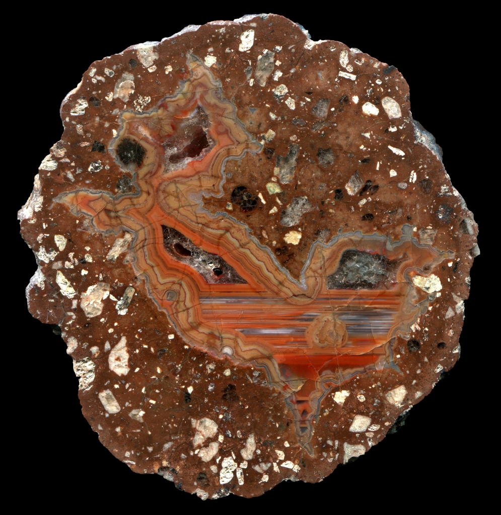 Very Complex Mönchstal Thunderegg with Colourful Banding and Waterlines