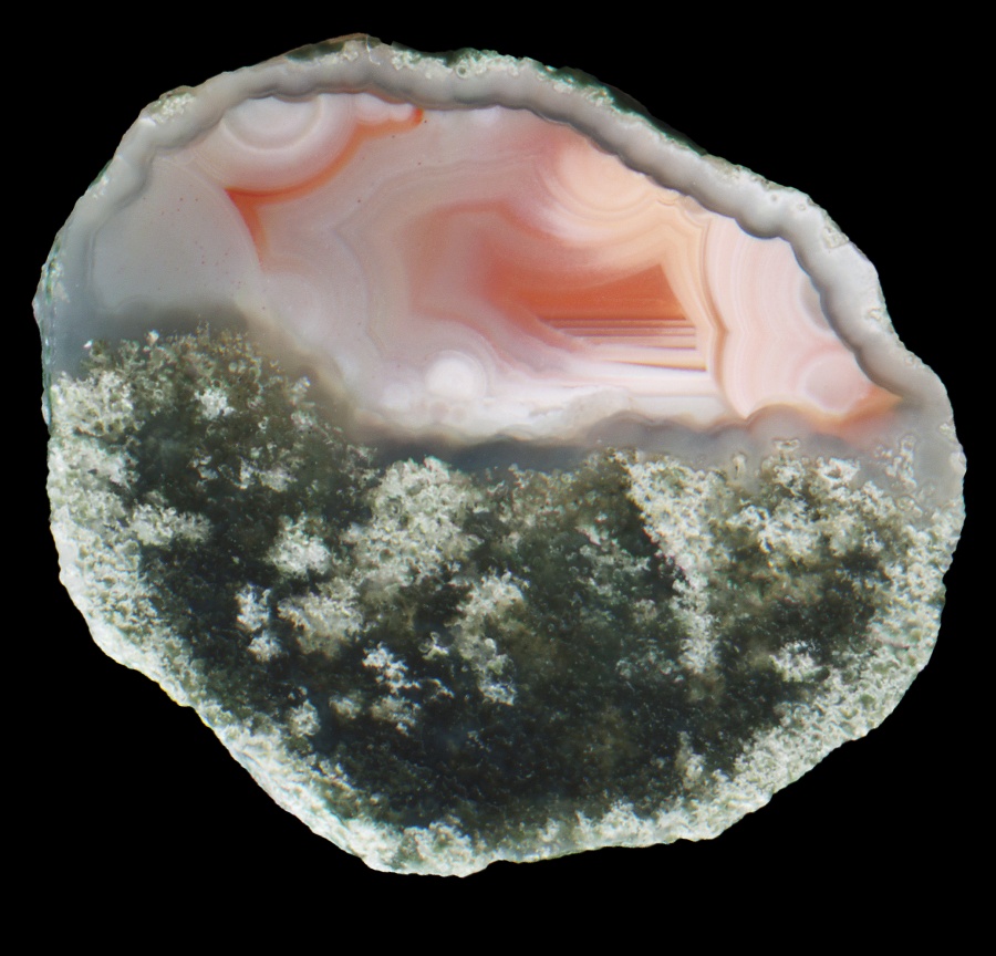 Tiny Scurdie Ness with Pink Agate and Moss