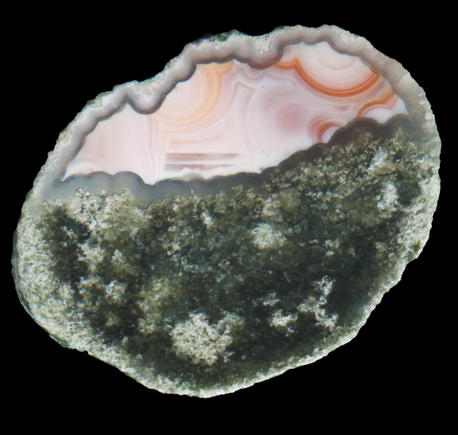Tiny Scurdie Ness with Pink Agate and Moss
