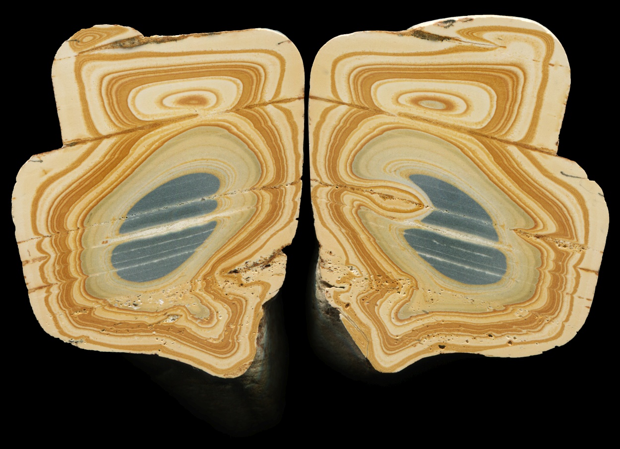 Pair of "Royal Imperial Jasper" Halves with Beautiful Banding