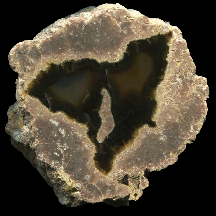 "Ochoco Red Bed" Thunderegg With Dark Core
