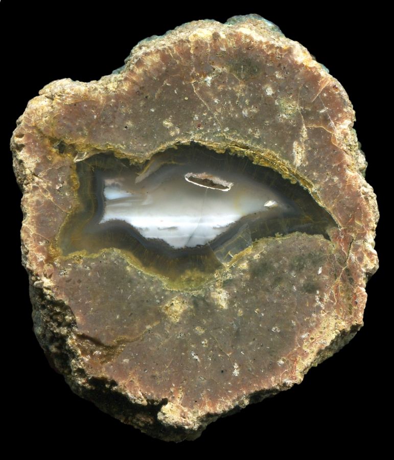 "Ochoco Red Bed" Thunderegg With Sagenite